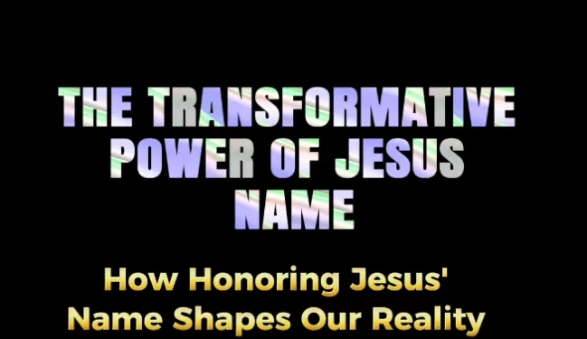 The Transformative Power Of JESUS Name - eBook Author